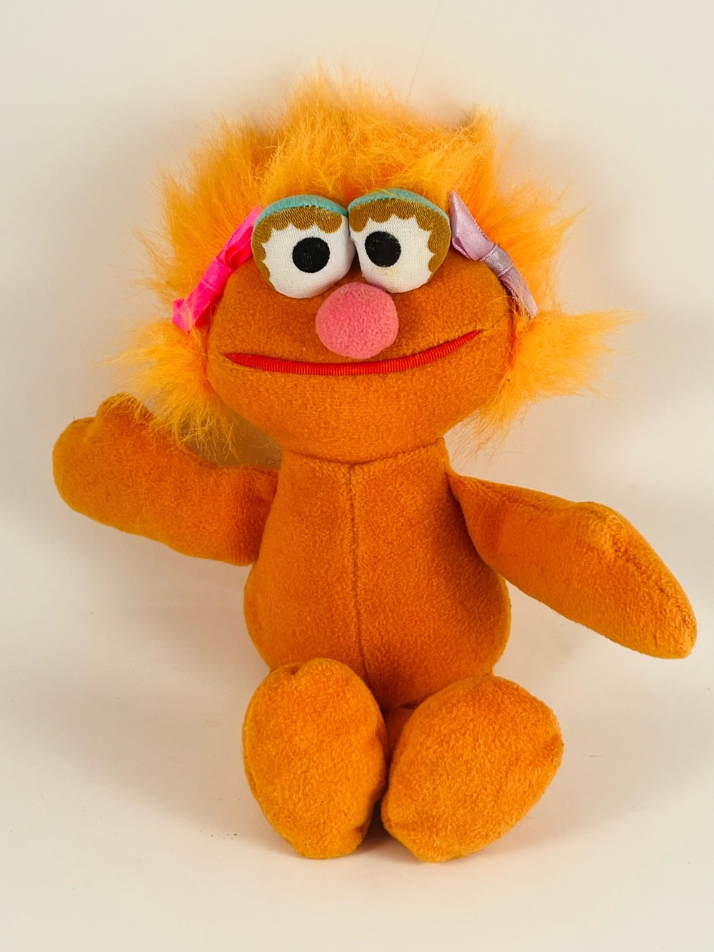 Vintage 1997 Tyco Jim Henson Sesame Street Zoe 7” Bean Bag Plush